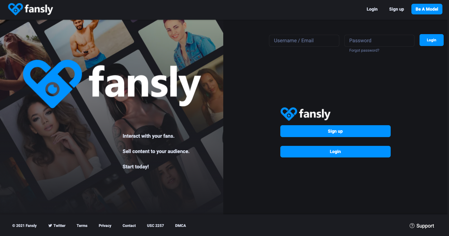 Fansly is an